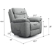 Aria Light Grey Lift Chair - SLY1117