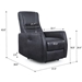 Ascott Modern Grey Recliner Chair - SLY1118