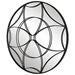 Jocasta Mirrored Circular Wall Decor - UTT1105