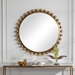 Cyra Gold Round Mirror - UTT1349
