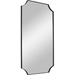 Lennox Black Scalloped Corner Mirror - UTT1358