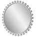 Cyra White Round Mirror - UTT1423