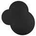 Droplet Black Circle Mirror - UTT1436