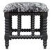 Rancho Faux Cow Hide Small Bench - UTT2049