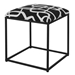 Twists And Turns Fabric Accent Stool - UTT2086
