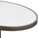 Jessenia White Marble Accent Table - UTT2302