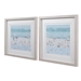 Sea Glass Sandbar Framed Prints Set of 2 - UTT2663