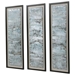 Ocean Swell Painted Metal Art Set of 3 3 Cartons - UTT2721