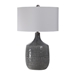 Felipe Distressed Gray Table Lamp - UTT3017