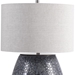 Pebbles Metallic Gray Table Lamp - UTT3103