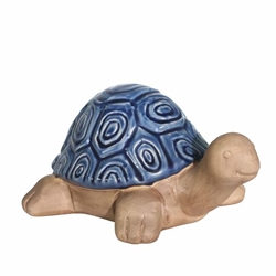 Ceramic Tortoise- 9.75" Navy 