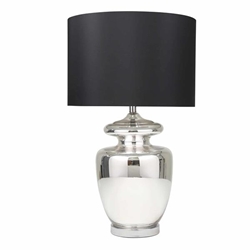 Glass 31" Urn Table Lamp - Silver Style A 