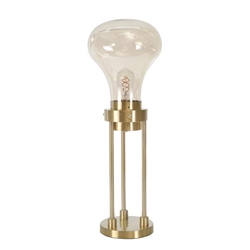 Glass 55" Light Bulb Floor Lamp - Gold  