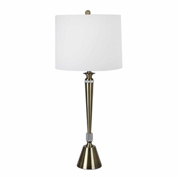Metal 36" Table Lamp - Brushed Brass 