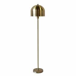 Metal 59" Mushroom Floor Lamp -Gold 