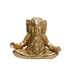 Polyresin 8" Meditating Elephant- Gold