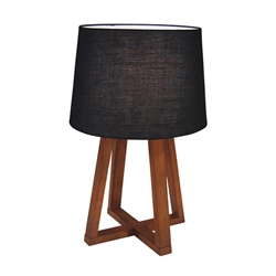 Wood 23" Table Lamp - Brown  