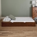 Solid Wood Trundle Bed - Walnut - WEF1001