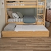 Solid Wood Trundle Bed - Natural - WEF1008