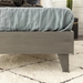 Solid Wood Twin Platform Bed - Grey Brush - WEF1020