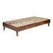 Solid Wood Twin Platform Bed - Walnut - WEF1021