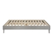 Solid Wood Queen Platform Bed - Grey Brush - WEF1022