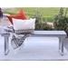 50" Aluminum Patio Outdoor Dining Bench - Grey  - WEF1051