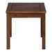 Patio Wood Side Table - Dark Brown - WEF1064