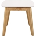 Modern End Side Table, Set of 2 - White & Natural - WEF1065