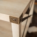 Rustic Wood Coffee Table - White Oak & Bronze - WEF1078