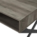 42" X Leg Metal and Wood Coffee Table - Grey Wash - WEF1093