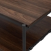 42" Modern Hammock Shelf Coffee Table - Dark Walnut - WEF1105