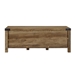 48" Farmhouse Wood & Metal Entry Bench - Reclaimed Barnwood - WEF1128