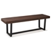60" Solid Wood Dining Bench - Mahogany  - WEF1166