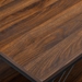 40" Industrial Metal Accent Coffee Table - Dark Walnut - WEF1171