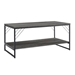 40" Industrial Metal Accent Coffee Table - Grey Wash - WEF1172