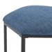 20" Upholstered Hexagon Ottoman - Blue - WEF1176