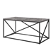 40" Modern Geometric Coffee Table - Dark Concrete - WEF1190