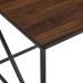 40" Modern Geometric Coffee Table - Dark Walnut - WEF1191