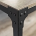 Rustic Wood End Side Table, Set of 2 - Grey Wash - WEF1206