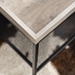 42” Tray Coffee Table with Mesh Metal Shelf - Grey Wash - WEF1210