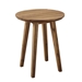20" Acacia Wood Outdoor Round Side Table - Brown - WEF1217