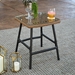 Transitional Patio Wood Side Table - Natural - WEF1219