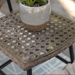 Transitional Patio Wood Side Table - Natural - WEF1219