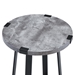 Rustic Side Table - Faux Dark Concrete - WEF1223