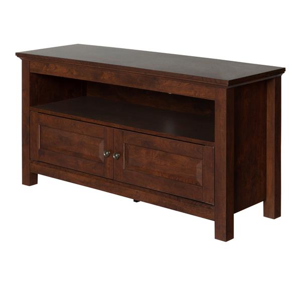 44" Traditional Wood TV Stand - Brown - Style A 