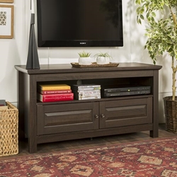 44" Traditional Wood TV Stand - Espresso - Style A 
