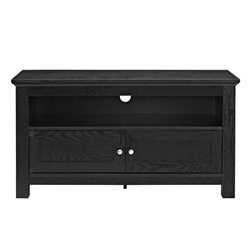44" Wood TV Stand - Black - Style A 