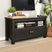 44" Wood TV Stand - Black - Style A - WEF1259