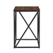 16" Modern Geometric Square Side Table - Dark Walnut - WEF1291